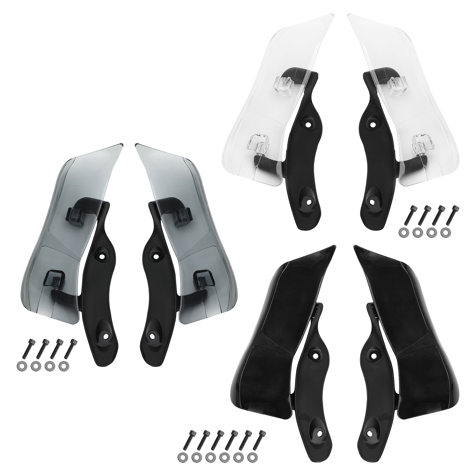 Adjustable Upper Fairing Side Wind Air Deflector For Road Glide 2015-2020